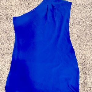 5/48 One Shoulder Blue short dress